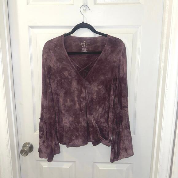 American Eagle Outfitters Soft & Sexy
Tie-Dye Boho Long-sleeve Medium purple - Picture 2 of 10